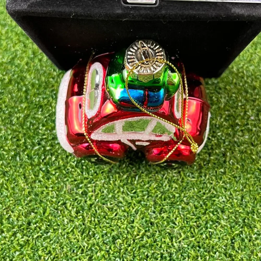 Vintage Old World Christmas Red Buggy Christmas Ornament
